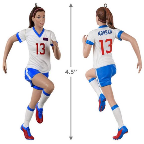 Soccer Alex Morgan US Womens National Team USWNT World Cup Hallmark Ornament NWT - Picture 1 of 11